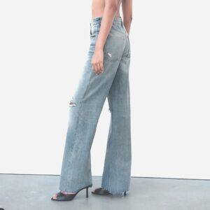 ZARA NWT HIGH WAISTED WIDE LEG JEANS